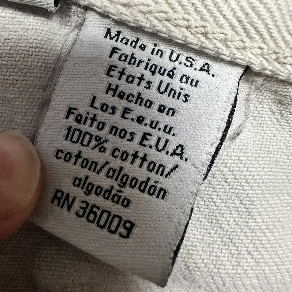 VTG Made in USA White Denim Calvin Klein Jeans Size 38x32
